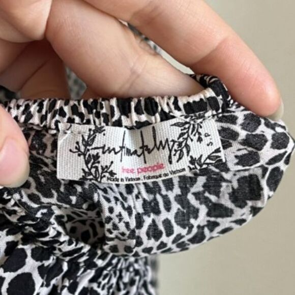 Free People Wild Child Mini Dress in Snake Print Size SMALL - Picture 4 of 7